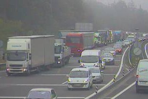 V predoru Jasovnik zgorel tovornjak; del štajerske avtoceste bo nekaj dni zaprt