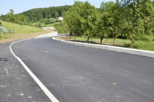 FOTO: Odprli obnovljen odsek ceste Senovo - Belo