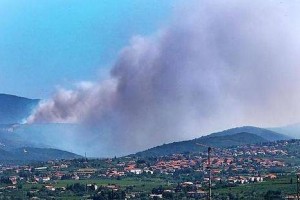 FOTO: Na Primorskem izbruhnil požar