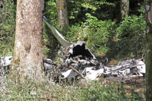 Našli rep letala, ki je strmoglavilo pri Ajdovščini