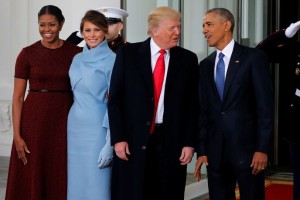 Melania in Donald na obisku pri Baracku in Michelle