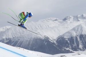 Vonnova na startu kombinacije, Štuhčeva s številko 9, Ferkova s številko 16