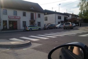 Nalet vozil v Novem mestu