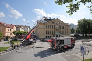 V Ljubljani zagorela slavna dvorana Tabor - Sokolski dom