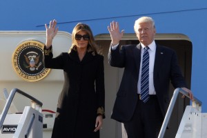 Trump z Melanio pri papežu Frančišku