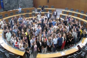 FOTO: Najboljši mladi parlamentarci v DZ RS
