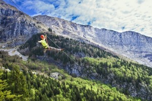 Huda poškodba Španke pri spustu po jeklenici na Bovškem