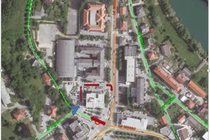 Zaključevanje del na priključku Kettejevega drevoreda na Seidlovo cesto
