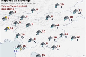 Katastrofalno vreme! Močno deževje, sneg in poplave