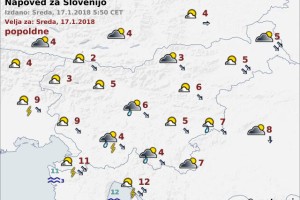 Vreme: Danes plohe in nevihte, v petek pa spet sneg