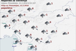 Vreme: Sneženje bo čez dan postopno zajelo vso državo