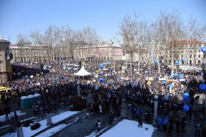 FOTO: Šolniki okupirali središče prestolnice