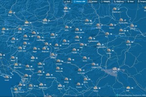 Vreme: Čez dan sončno z občasno zmerno oblačnostjo