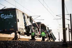 V hudi železniški nesreči na Danskem več smrtnih žrtev