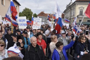 V Beli krajini hočejo vojsko na meji, na protestu v Črnomlju tudi Janša, Podobnik, Zver ... (FOTO)