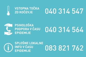 Kočevje -  Nova telefonska številka z informacijami za občane: 083 821 762