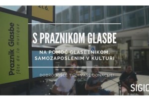 SIGIC zagnal akcijo za pomoč samozaposlenim glasbenikom