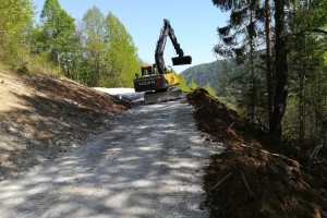 Zaključek novogradnje gozdne ceste v Črmošnjicah