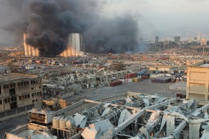 V Bejrutu nadaljujejo odpravo posledic eksplozij