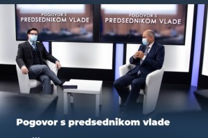 Na strankarski televiziji SDS med intervjujem s predsednikom vlade Janezom Janšo vrteli oglas za skrajno nacionalistično gibanje Generacija identitete