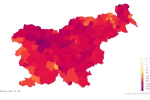 Samo v Ljubljani je že več kot 2000 aktivnih okužb, to so preostale najbolj prizadete občine