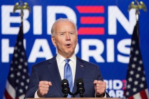 Biden: "Številke nam govorijo, da je jasno. Zmagali bomo na volitvah."