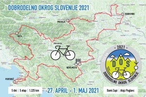 Konec aprila kolesarski projekt Dobrodelno okoli Slovenije