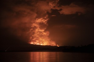 Silovit izbruh vulkana v Kongu: lava zalila mesto Goma