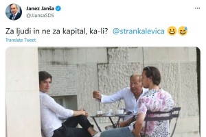 Premier Janša in njegovi mediji v komunističnem slogu »vse je naše« ukradli Reporterjevo fotografijo