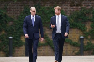 Princa William in Harry sta odkrila kip svoje matere, princese Diane