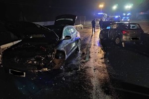 FOTO: Nesreča na mostu čez Bistrico
