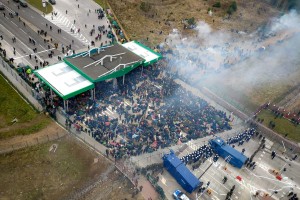 Belorusija spraznila migrantsko taborišče na meji s Poljsko