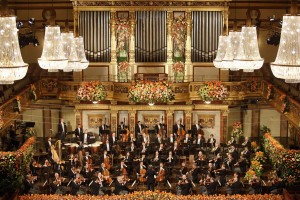 Novoletni koncert Dunajskih filharmonikov spet pred polno dvorano