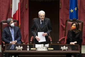 Mattarella vnovič prisegel kot italijanski predsednik