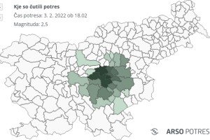 Zmeren potresni sunek v bližini Zagorja ob Savi