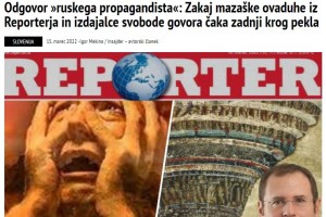 Novinar Igor Mekina še naprej širi prorusko propagando in svoje kritike pošilja v »zadnji krog pekla«