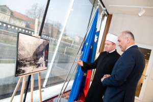 Janša včeraj z muftijem Porićem, na tviterju završalo