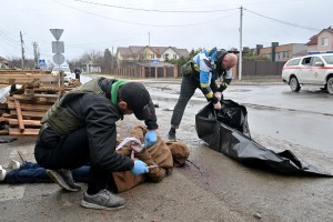 Zelenski ruske vojake označil za morilce, posiljevalce in roparje