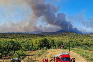 Velik del Primorske in Notranjske ogrožajo požari