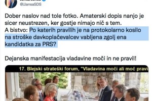 Blamaža Janše pred svetom: kako je hujskal in se pri tem ustrelil v koleno!