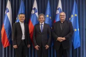 Golob sprejel škofa Sajeta in Štumpfa