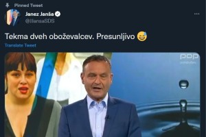 Janez Janša naredil novo lepljenko, tokrat z Niko Kovač in Urošem Slakom (VIDEO)