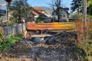 Gradnja fekalne kanalizacije na Senovem se nadaljuje tudi v 2023