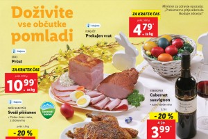 Sprenevedanje Lidla: prodajajo nam šunko, pirhe, hren in druge »občutke pomladi«, velike noči pa nočejo niti omeniti!