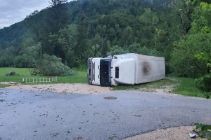 Bohinj: drevo padlo na francosko družino, ki je na črno taborila v gozdu