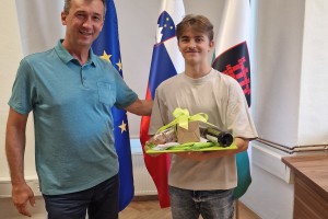 Podžupan sprejel svetovnega prvaka Jakoba Kavška