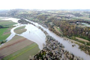 Poglejte, kako narašča in poplavlja Drava (FOTO)