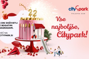 Veliko 5-dnevno rojstnodnevno praznovanje Cityparka z bogatimi nagradnimi igrami vsak dan