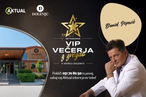 VIP večerja z Danielom Popovićem v Hotelu Dolenj'c