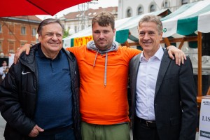 Janković in Golob na Kongresnem trgu: kaj sta počela?